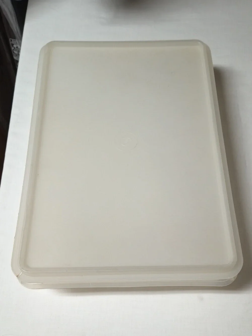 Tupperware Cream Tablet Storage Tray 290-9 Container Vintage With Lid